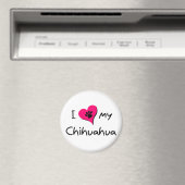 Ich Liebe mein Chihuahua Magnet (In Situ (Geschirrspüler))
