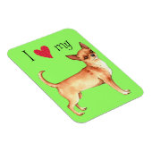 Ich Liebe mein Chihuahua Magnet (Rechte Seite)