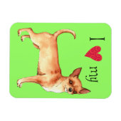 Ich Liebe mein Chihuahua Magnet (Horizontal)