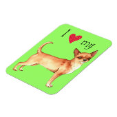 Ich Liebe mein Chihuahua Magnet (Linke Seite)