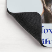 Ich Liebe mein Chihuahua Mousepad (Ecke)