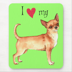 Ich Liebe mein Chihuahua Mousepad