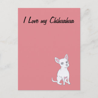 Ich Liebe mein Chihuahua Postkarte