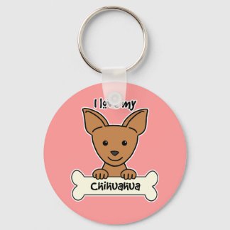 Ich Liebe mein Chihuahua Schlüsselanhänger