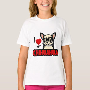Ich Liebe mein Chihuahua T-Shirt