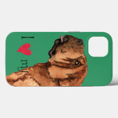 Ich Liebe mein chinesisches Shar-Pei Case-Mate iPhone Hülle (Rückseite (Horizontal))