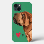 Ich Liebe mein chinesisches Shar-Pei Case-Mate iPhone Hülle (Rückseite)