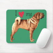Ich Liebe mein chinesisches Shar-Pei Mousepad (Mit Mouse)