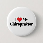 Ich Liebe mein Chiropraktiker Button (Vorderseite)