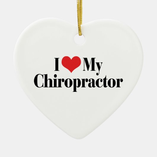 Ich Liebe mein Chiropraktor Ornament (Vorne)