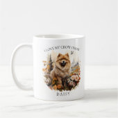 Ich Liebe mein Chow Chow Blumenportrait Kaffeetasse (Links)