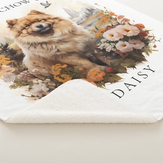 Ich Liebe mein Chow Chow Blumenportrait Sherpadecke (3/4)