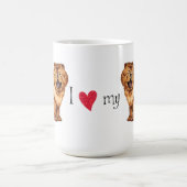 Ich Liebe mein Chow Kaffeetasse (Mittel)