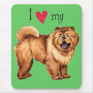 Ich Liebe mein Chow Mousepad