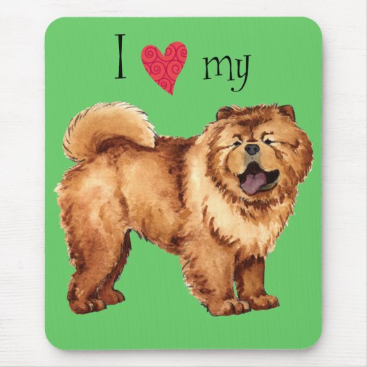 Ich Liebe mein Chow Mousepad (Vorne)