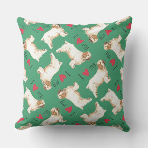 Ich Liebe mein Clumber Spaniel Kissen