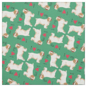 Ich Liebe mein Clumber Spaniel Stoff (Muster)