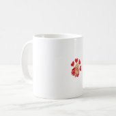Ich Liebe mein Cockapoo-Hundepflaster mit HerzVale Kaffeetasse (Vorderseite Links)
