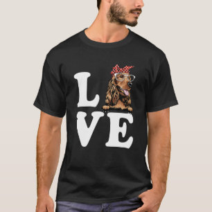 Ich Liebe mein Cocker Spaniel Bandana Sonnenbrille T-Shirt