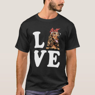 Ich Liebe mein Cocker Spaniel Bandana Sonnenbrille T-Shirt