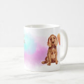 Ich Liebe mein Cocker Spaniel Custom Cartoon Dog Kaffeetasse (VorderseiteRechts)