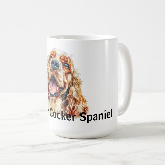 Ich Liebe mein Cocker Spanisch Kaffeetasse (VorderseiteRechts)