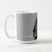 Ich Liebe mein Cocker Spanisch Kaffeetasse (Links)