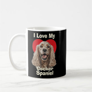 Ich Liebe mein Cocker Spanisch Welpen Hund Kaffeetasse
