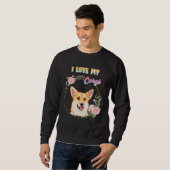 Ich Liebe mein Corgi Active Sweatshirt (Vorne ganz)