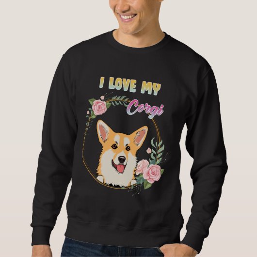 Ich Liebe mein Corgi Active Sweatshirt (Vorderseite)