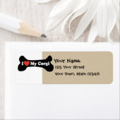 Ich Liebe mein Corgi - Hundeknochen (Insitu)