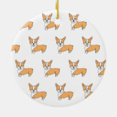 Ich Liebe Mein Corgi Weihnachten Keramik Ornament (Hinten)