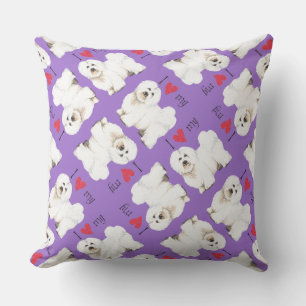 Ich Liebe mein Coton de Tulear Kissen