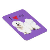 Ich Liebe mein Coton de Tulear Magnet (Rechte Seite)