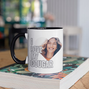 Ich Liebe mein Cougar Girlfriend-Geschenk Zweifarbige Tasse