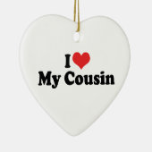 Ich Liebe mein Cousin Ornament (Rechts)