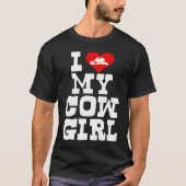 Ich Liebe mein Cowgirl Western Texas Urban T-Shirt (Vorderseite)