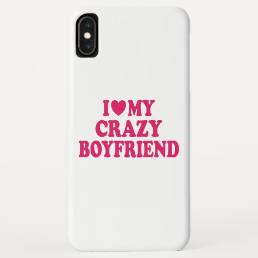 Ich Liebe mein Crazy Boyfriend Case-Mate iPhone Hülle (Rückseite)