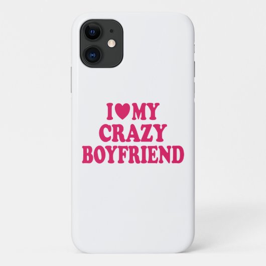 Ich Liebe mein Crazy Boyfriend Case-Mate iPhone Hülle (Rückseite)