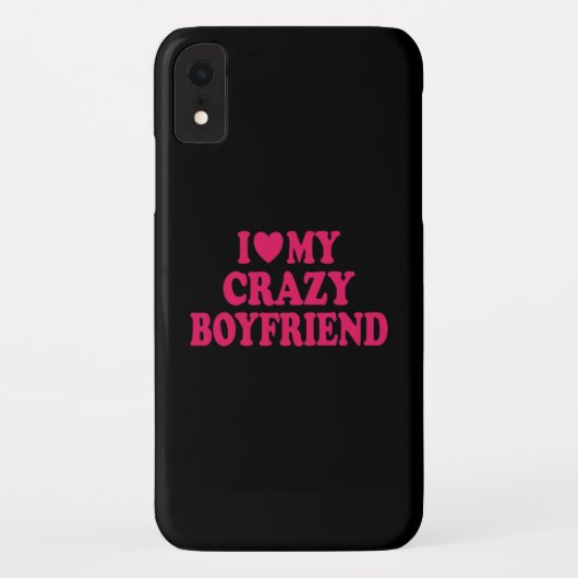 Ich Liebe mein Crazy Boyfriend Case-Mate iPhone Hülle (Rückseite)