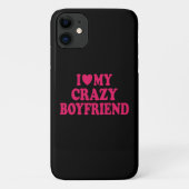 Ich Liebe mein Crazy Boyfriend Case-Mate iPhone Hülle (Rückseite)