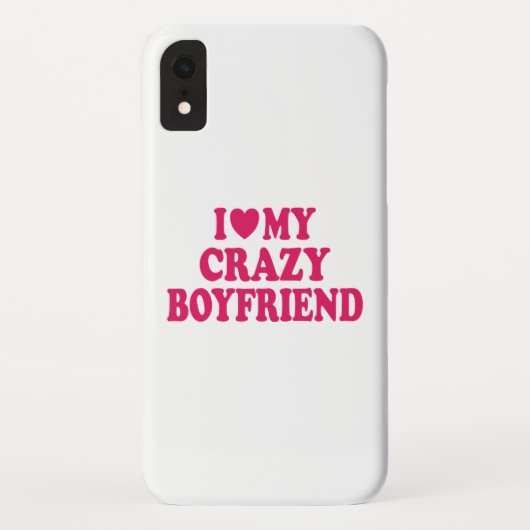 Ich Liebe mein Crazy Boyfriend Case-Mate iPhone Hülle (Rückseite)