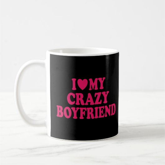 Ich Liebe mein Crazy Boyfriend Kaffeetasse (Links)
