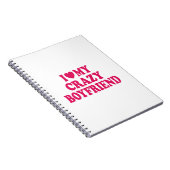 Ich Liebe mein Crazy Boyfriend Notizblock (Rechte Seite)