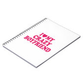 Ich Liebe mein Crazy Boyfriend Notizblock (Linke Seite)