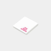 Ich Liebe mein Crazy Boyfriend Post-it Klebezettel (angewinkelt)