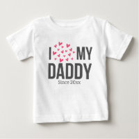 ICH LIEBE MEIN DADDY BABY SCHLIESSEN CUSTOM TEXT