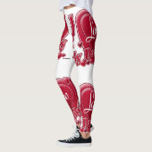 Ich Liebe mein Daddy Red Hearts Leggings (Links)
