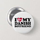 Ich Liebe Mein dänischer Freund Button (Vorne & Hinten)