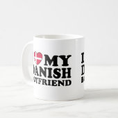 Ich Liebe Mein dänischer Freund Kaffeetasse (Vorderseite Links)